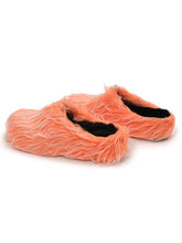 Load image into Gallery viewer, Plush Tassel Height Increasing Slippers - Flamingo
