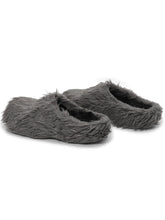 Load image into Gallery viewer, Plush Tassel Height Increasing Slippers - Grey
