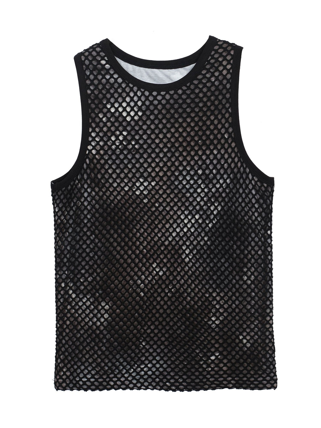 Hollow Double-Layer Fabric Layered Vest