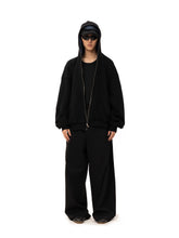 Load image into Gallery viewer, Loose Fit Hooded Convertible Lattice Jacket
