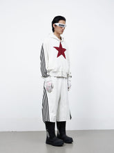 Load image into Gallery viewer, Stripes Stars Zipper Hooded Jacket - Top
