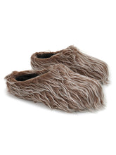 Load image into Gallery viewer, Plush Tassel Height Increasing Slippers - Coffee
