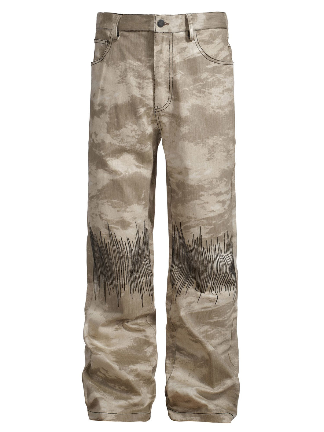 Camouflage Embroidery Flares - Desert Camouflage