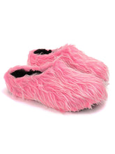 Load image into Gallery viewer, Plush Tassel Height Increasing Slippers - Pink
