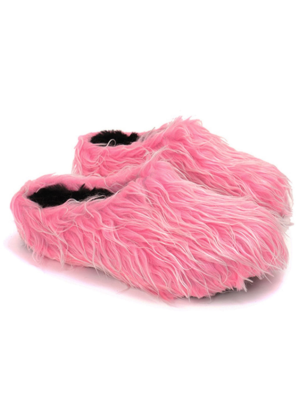 Plush Tassel Height Increasing Slippers - Pink