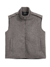 Load image into Gallery viewer, Vintage Zipper Stand Collar Wool Vest
