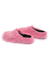 Load image into Gallery viewer, Plush Tassel Height Increasing Slippers - Pink
