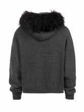 Load image into Gallery viewer, With Detachable Plush Hood Sweaters - Grey
