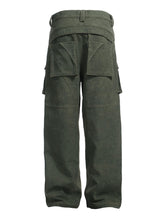 Load image into Gallery viewer, Deconstructed Multi-Pocket Overalls - Army Green
