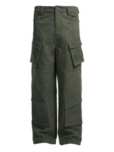 Load image into Gallery viewer, Deconstructed Multi-Pocket Overalls - Army Green
