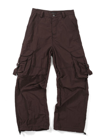 Multi-Pocket Cargo Nylon Trousers